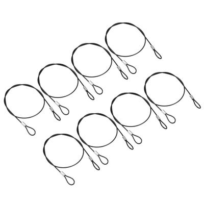 PATIKIL 0.5m Security Wire 12pcs Stainless Steel 2mm Diameter Security