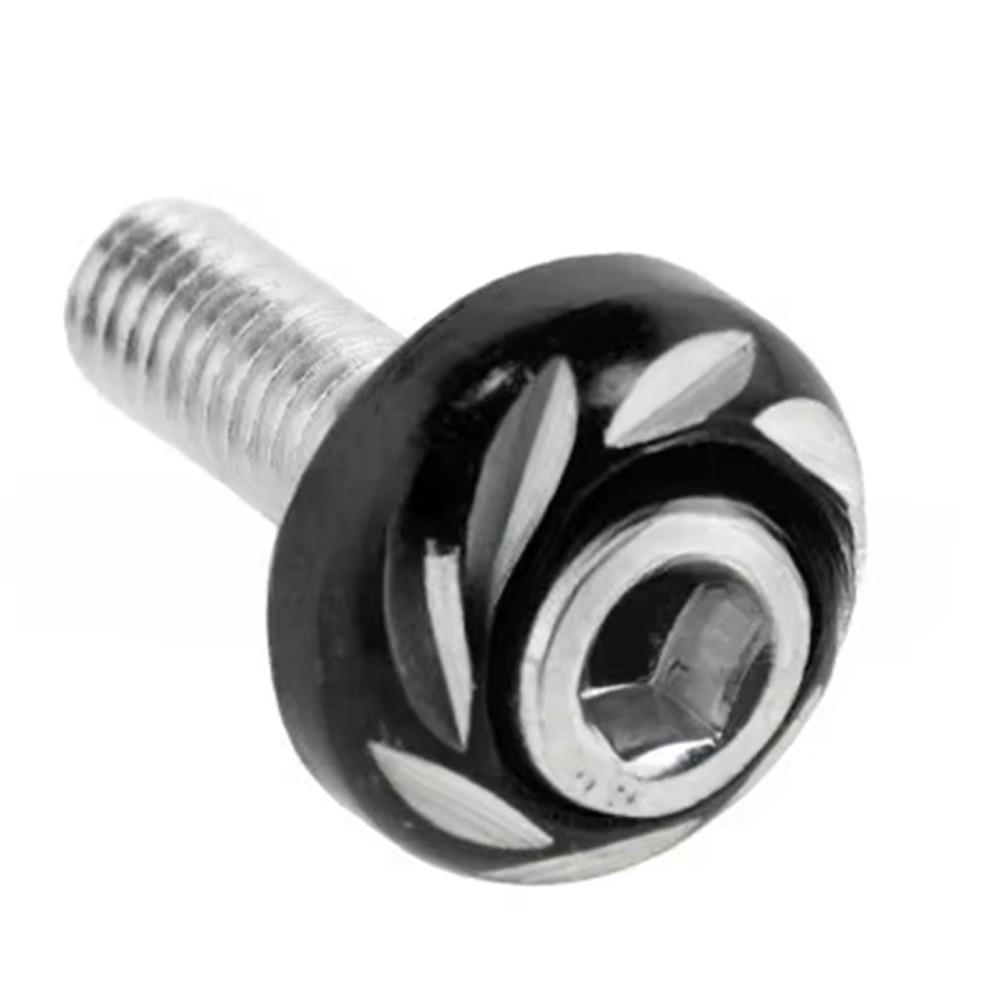 2 Pack Aluminum License Plate Screws for Motorcycle Frame Fixing Bolts