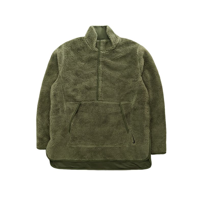 

Nike Casual Minimalist Warm Stand Collar Long Sleeve Fleece Jacket Men Jacket Dark-Green DD2183-326 S