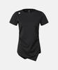DESCENTE Women'S Hip Cover Short Sleeve T-Shirt Black Sr322Pts73