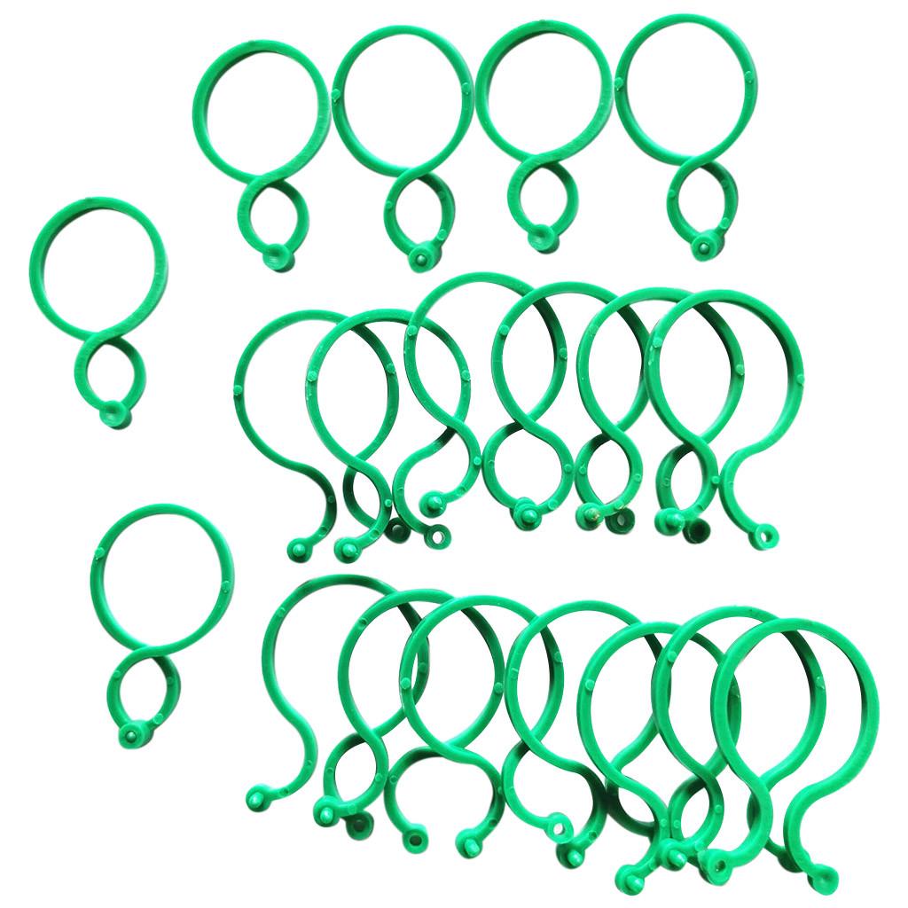 50Pcs -Stem Vine Strapping Clips Garden Plant Bundled Buckle Ring Tool