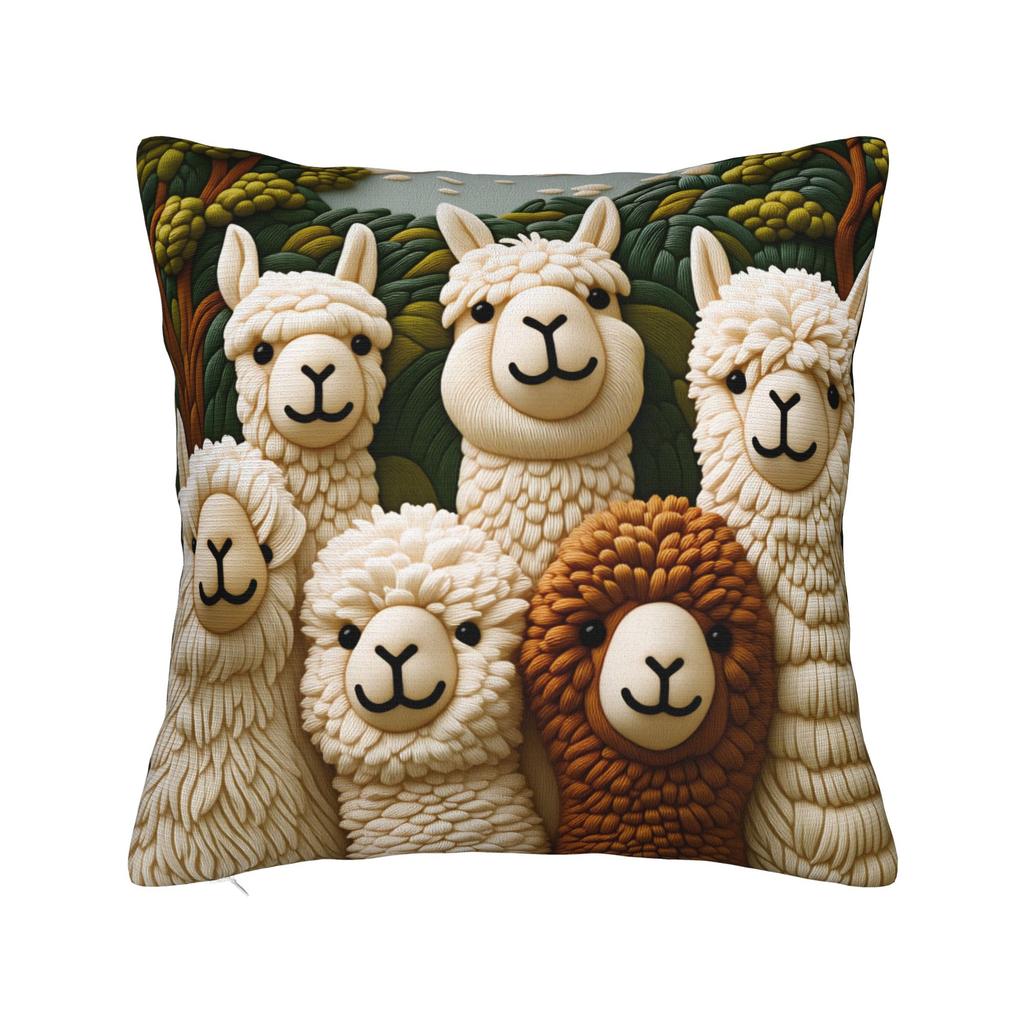 Adorable AnimalPrinted Pillow Case Soft Pillow Cover For Couch Sofa Bedroom Kawaii Pillowcases