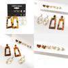 Trendy Geometric Acrylic Earrings Women's Fashion Jewelry Perfect For Gifting