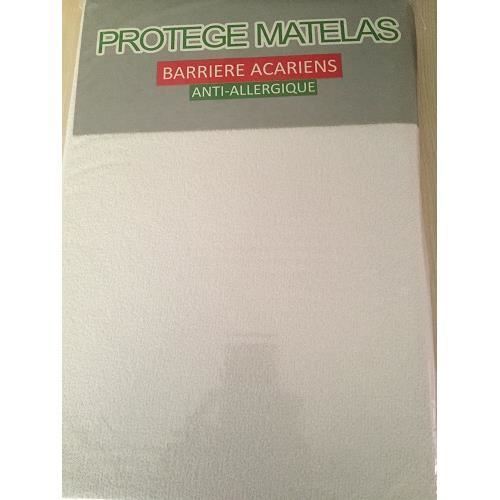 Protège Matelas - Coton - 160x200 cm - Imperméable - Anti-acariens - Lavable à 40°C