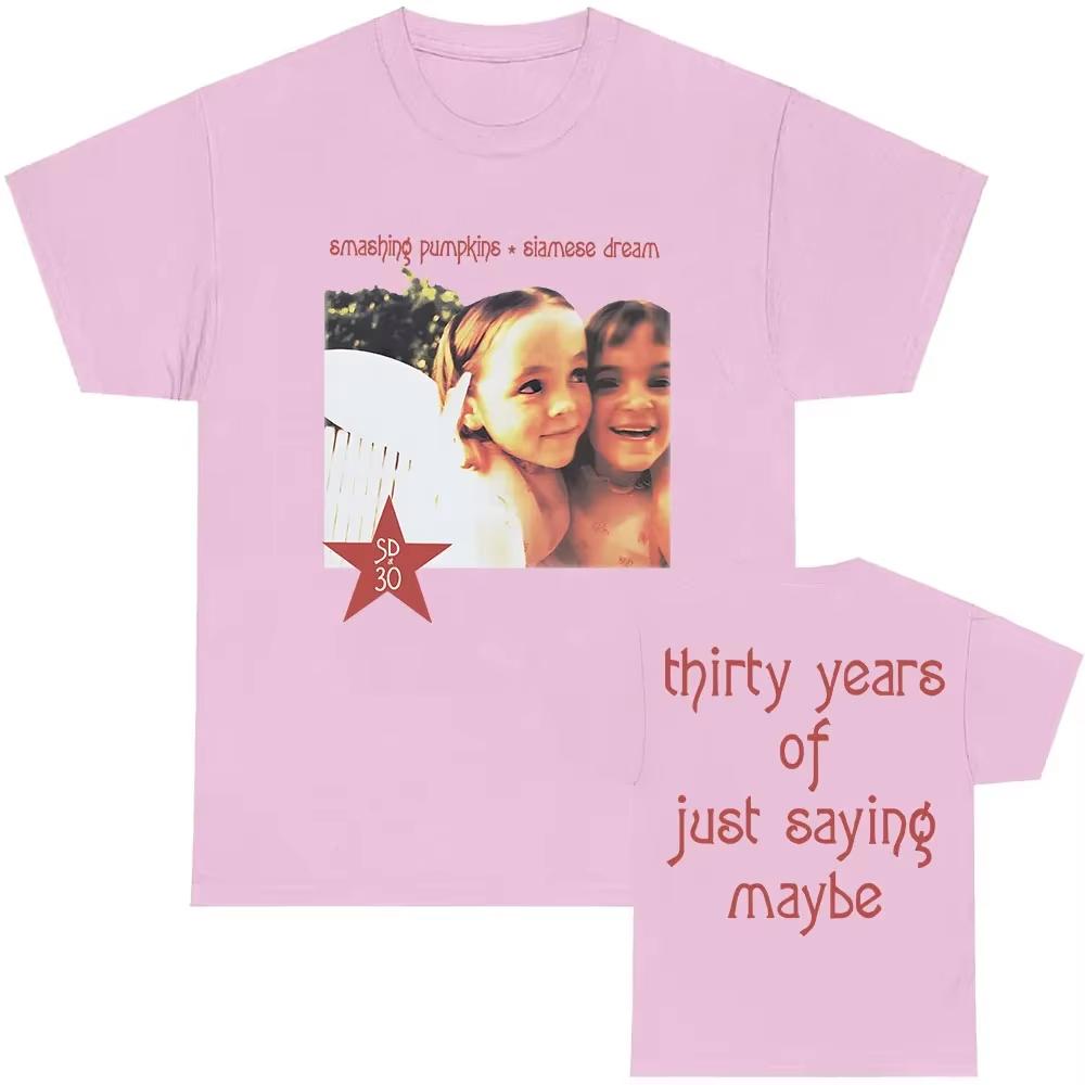 Smashing Pumpkins Siamese Dream Album Graphic T Shirts Unisex Y2K Gothic Round T-shirt Breathable Streetwear Short Sleeve Casual Tees