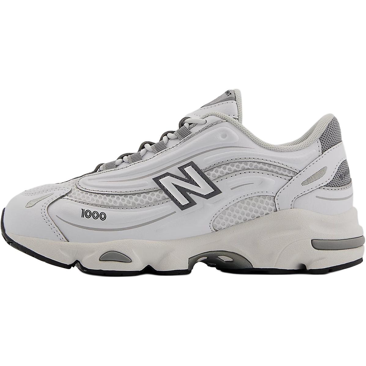 New Balance Nb 1000 Bungee Lace Fashion Sports Kids Running Shoes Kids running shoes White PV1000DK 30