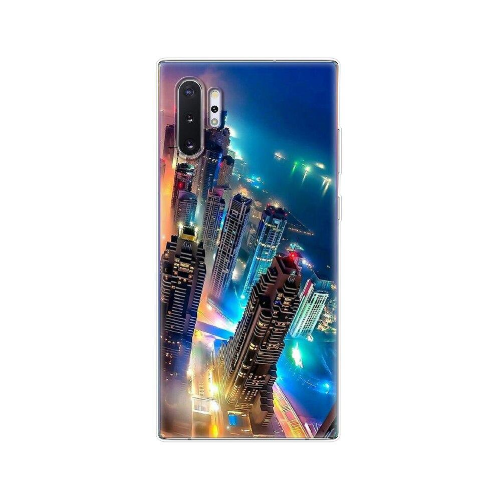 Silikonový kryt na telefon Pro Samsung Galaxy Note 10 Note10 Pouzdro Měkký TPU Zadní kryt Pro Samsung Note 10 plus fundas Coque nárazník