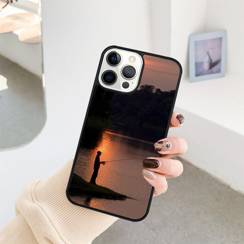 Fishing Fisherman Phone Case For iPhone 17 Air 16 15 14 11 12 13 Pro  MAX Plus coque Cover Shell