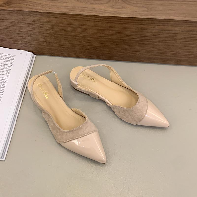 2026 New Summer Slip On Thick Heel Women Sandals Concise Cover Toe Singbacks Pumps Female Elegant Stripper Party Sandalias