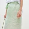 LESS 2025 Summer Mulberry Silk Slit Skirt