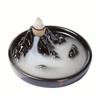 1pc Incense Burner Ceramic Alpine Flow Water Inverted Incense Burner Creative Backflow Incense Burner Ornament Without Incense