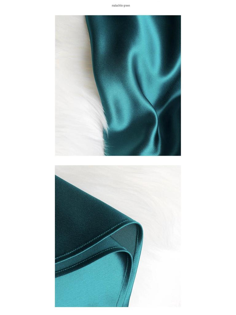Acetic Acid Fabric Slimming Midi Skirt for Petite Women, A-Line, Mature, Drapey, Lustrous, Elastic Waist