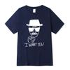 T-shirt 100% Cotton Short Sleeve Breaking Bad T-shirt Casual Heisenberg Print Tshirt Cool T-shirt Male Tops