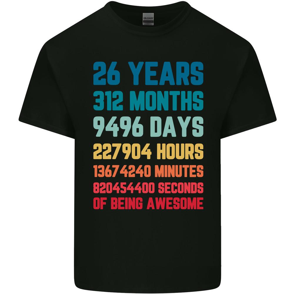 26th Birthday 26 Year Old Mens Light Cotton T-Shirt