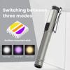 Rechargeable Medical Handy Pen Light Dual Light Source Led Flashlight Mini Pocket Doctor Oral Examination Penlight Clip Lamp
