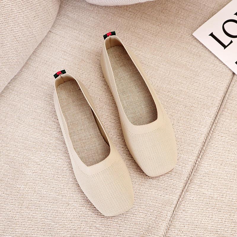 Women's Spring 2022 Knitted Slip-On Flat Loafers