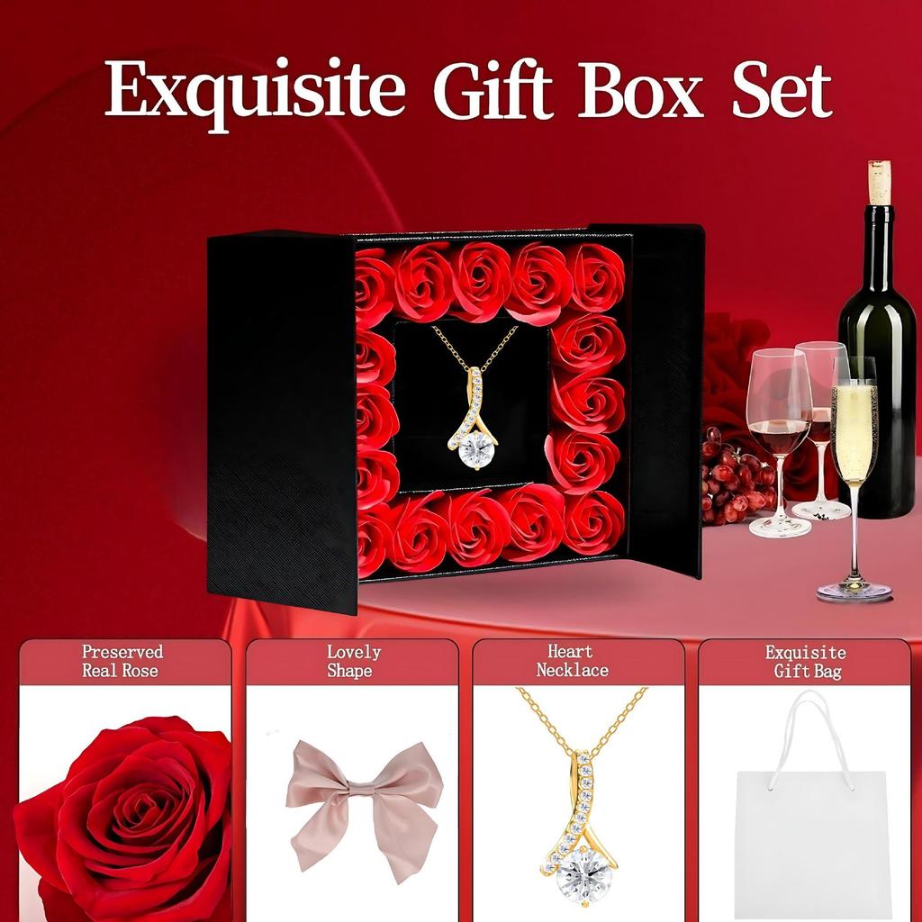 Charming Micro-Inlaid Diamond Pendant Necklace – Fresh, Lovely, and Fashionable Bone Chain