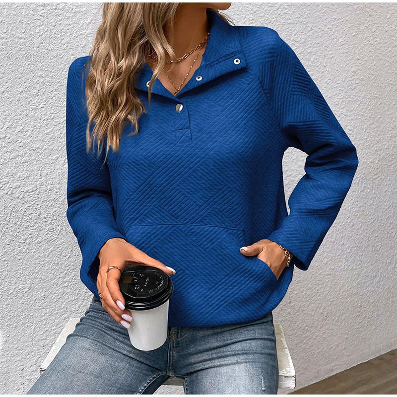 Осенне-зимние корейские модные свитера для женщин с длинным рукавом и воротником-поло — фото 8