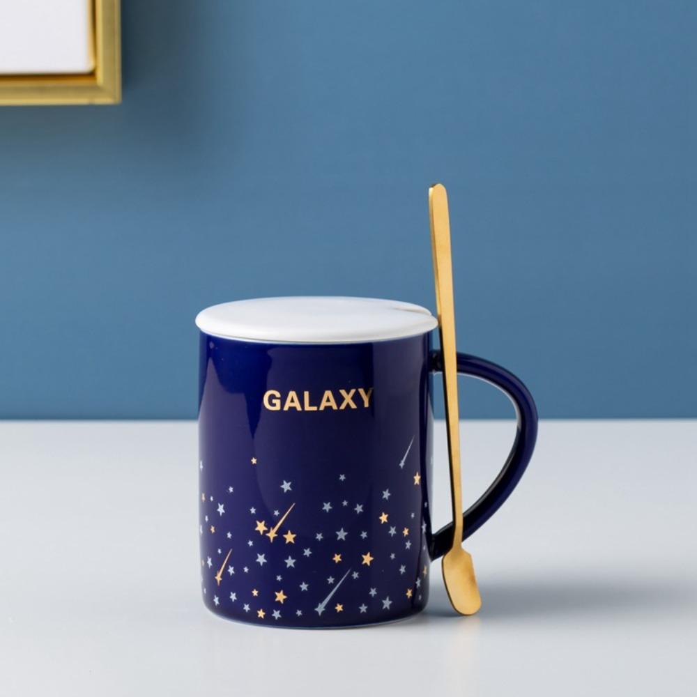 Xingyue Europäischer Ins einfacher geprägter Linien Kaffeetasse Keramiktasse Bürotasse Geschäftsgeschenk