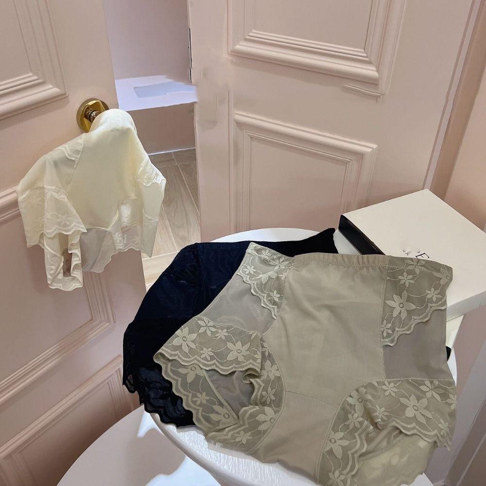 High Waist Slimming Shapewear Lace Flower Body Shaping Underpants Tummy Control Underwear Ladies