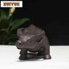 Yixing Zisha Zodiac Ox Tea Pet Creative Lucky Model Tea Figurine Play Toys Tea Statue Ornaments Can Be Raised Supplies Craft
