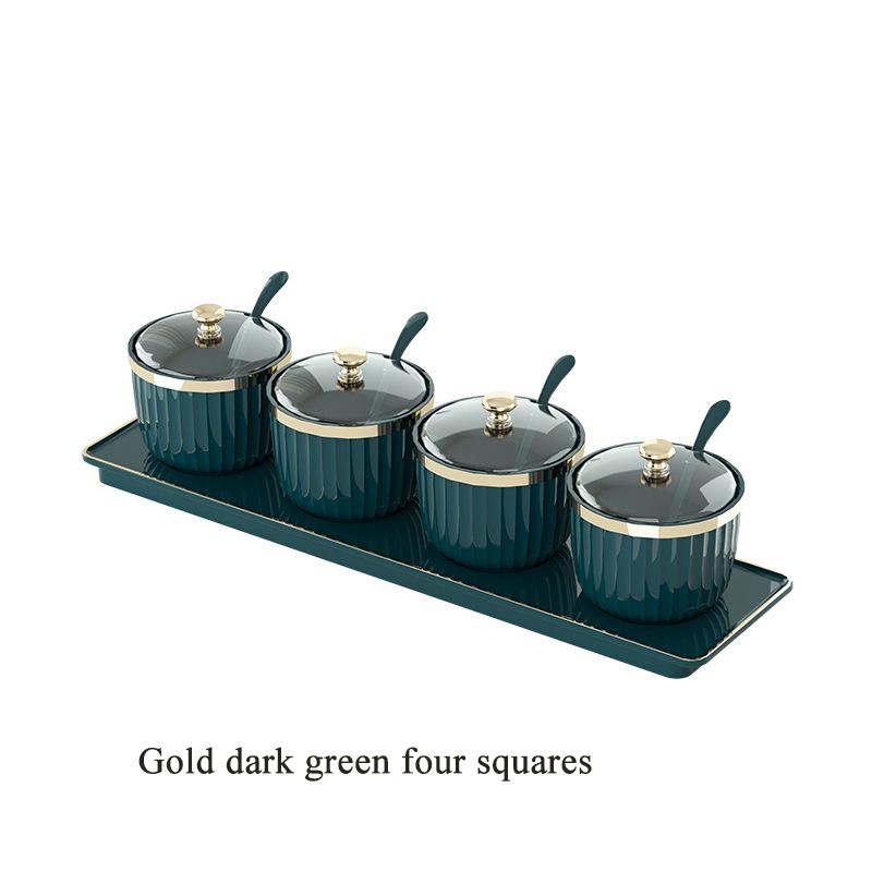 Gewürzflaschen mit Deckel, Gewürzaufbewahrungsbox, Pfeffer-/Zuckerbehälterschale, Salzstreuergläser, Sesamflasche mit Deckel