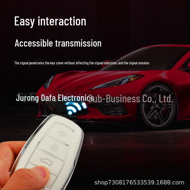 TPU Silver Edge Key Cover for Great Wall Good Cat, GT, Ballet Cat & Lightning Cat