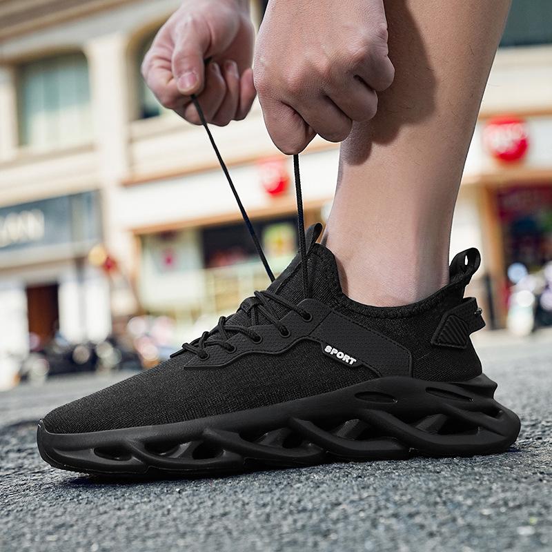 Plus Size Fishnet Surface Breathable Trendy Men's Shoes Portable Outdoor Running Shoes Men's Casual Sneaker