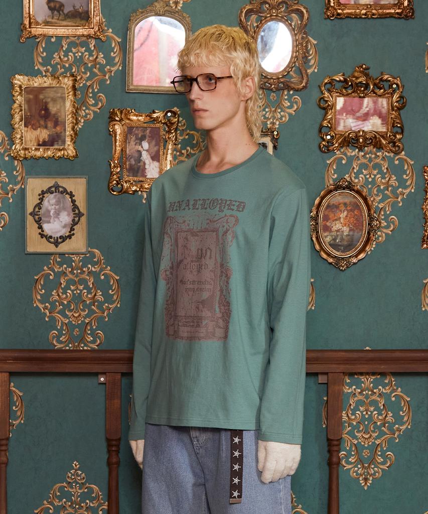 UNALLOYED Garden Frame Long Sleeve T-Shirt / Mint