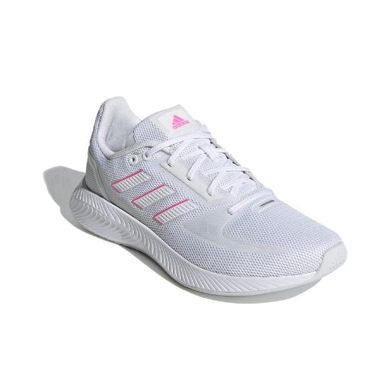 adidas Women's Runfalcon 2.0 White Screaming Pink FY9623