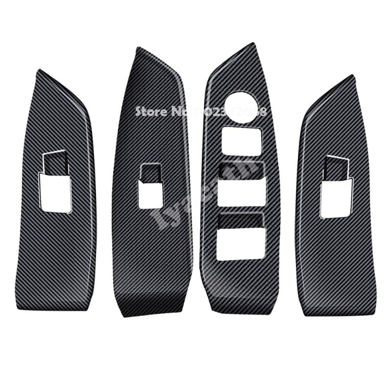 LHD RHD For Mazda CX8 CX-8 2017- ABS BLACK Inner Window Lift Switch Button Panel Cover Trim Gear Shift Panel Accessories