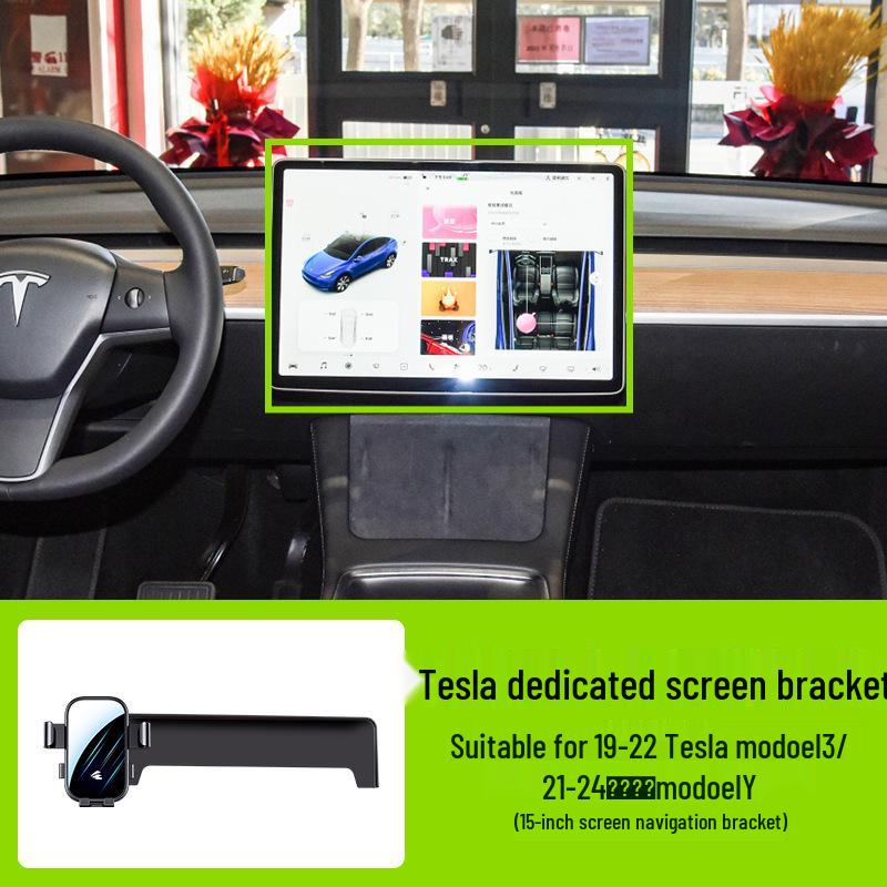 Tesla Model 3/Y Adjustable Silent Car Phone Holder