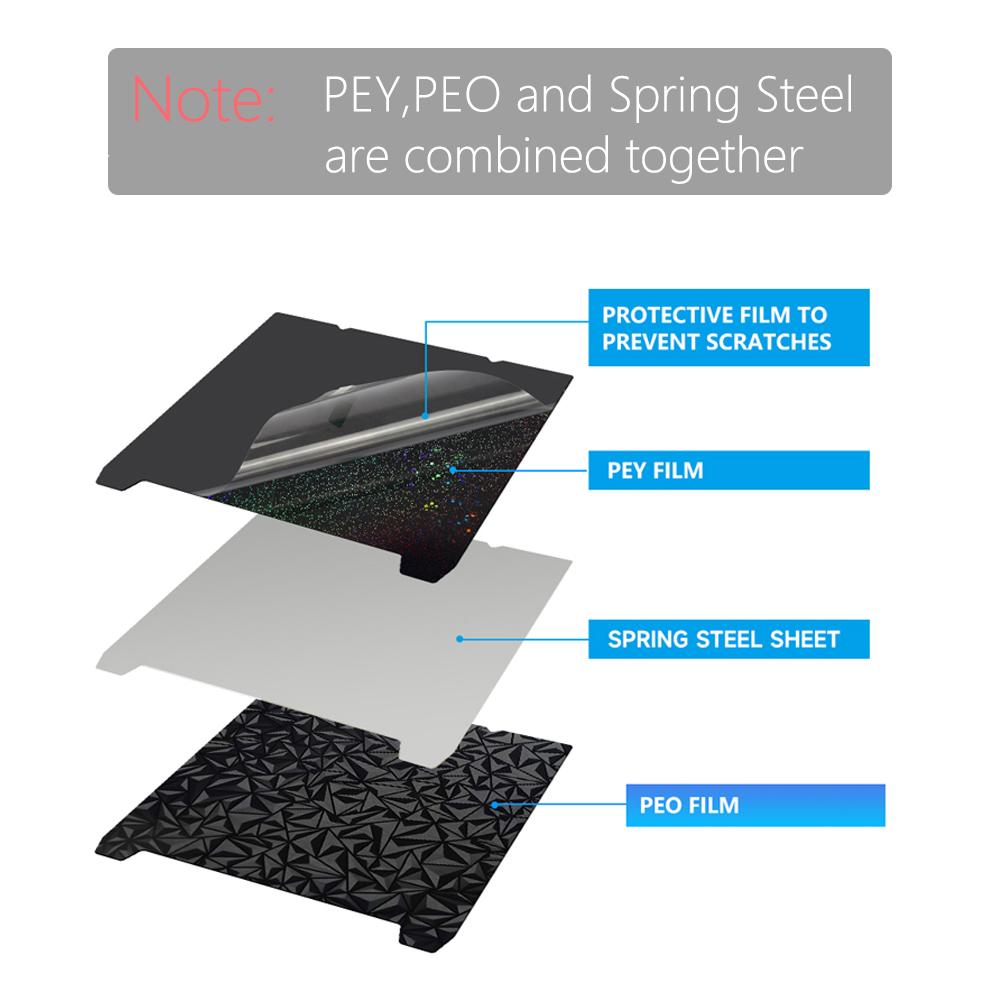 For Creality K1 / K1 MAX Build Plate 310X315mm PEI Build Plate 235X235mm For Ender 3 V3 Se / V3 Ke / Ender 3 S1 PRO / Ender-5 S1