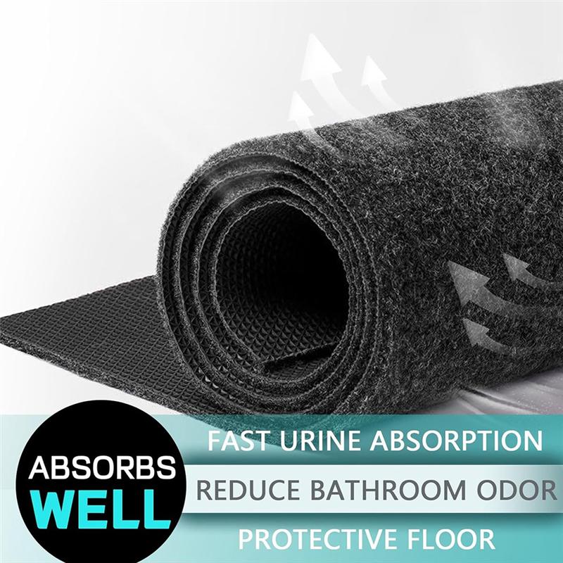 AD23-Urinal Mats 6 Pack Urinal Pads Urinal Floor Mats For Men Bathroom Commerical Disposable Non-Slip Rubber Backing Washable
