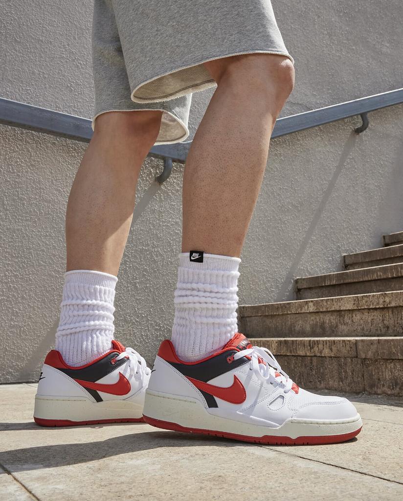 Кроссовки Nike Full Force Low (FB1362-102) белый/черный/парус/мистический красный