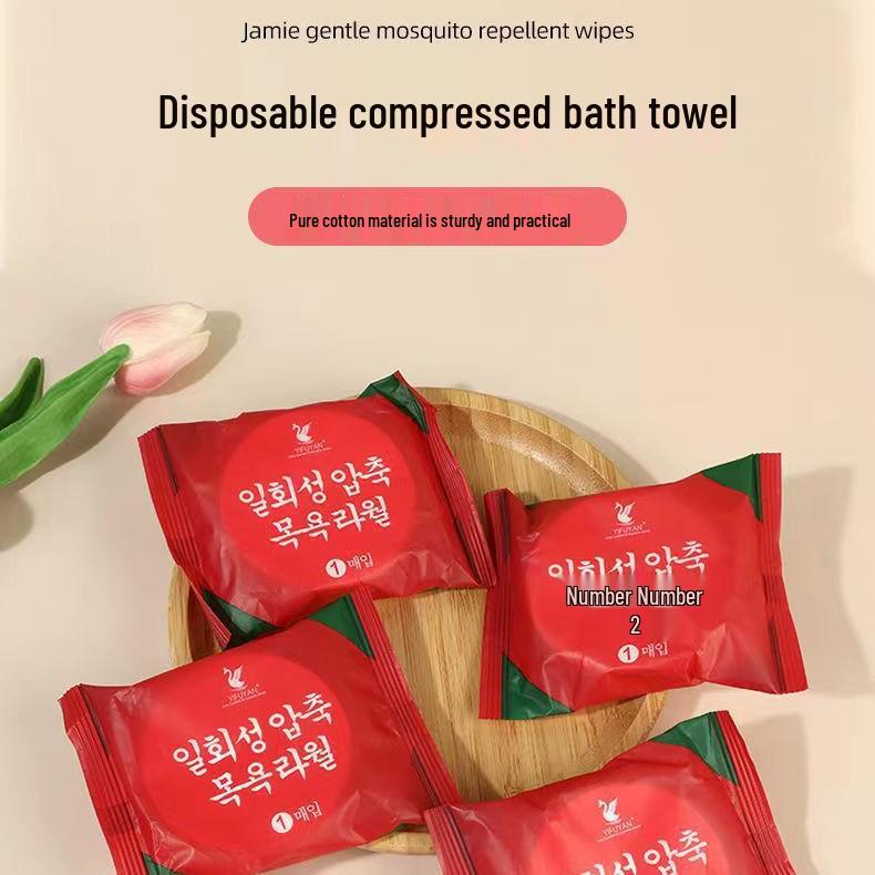 Extra-Large Disposable Compressed Bath Towel 70x140: Thick Travel or Hotel Towel