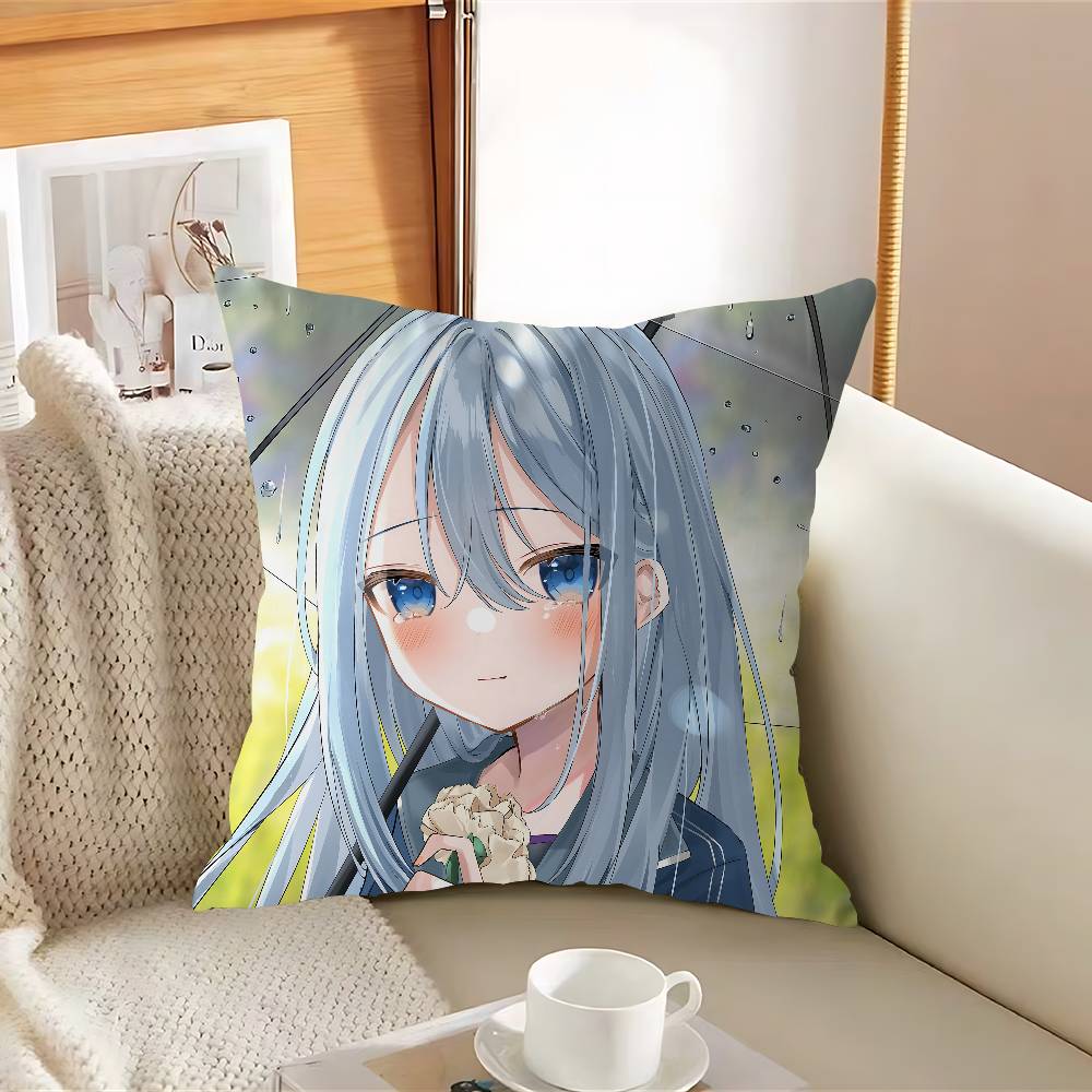 Y-Yoisaki Мультяшная K-Kanade Наволочка Съемная Моющаяся Наволочка – Всесезонный Мягкий Лен 12x12Inch