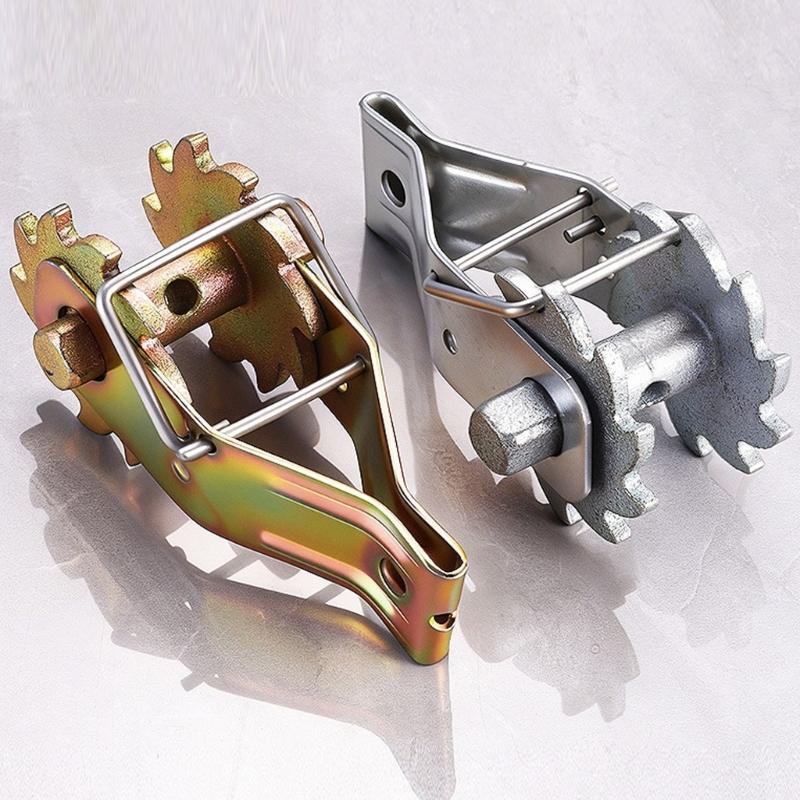 Manual Wire Tightener Gear Tensioner with Steel Body for Fence Line Repair, Wire Securing and Daily Maintenance Use