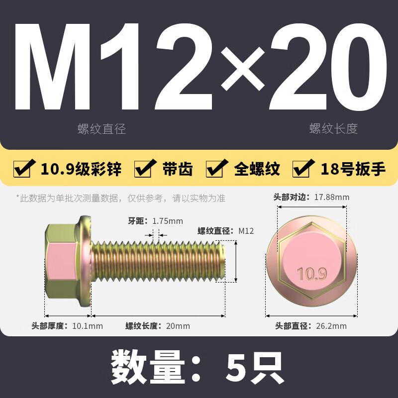 

Ledewei 10.9 Grade High Strength Flange Hex Head Toothed Screws