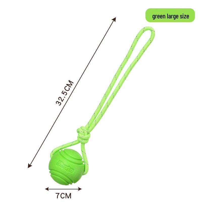 Meianju Dog Chew Ball: Durable Rubber Toy for Fetching and Biting