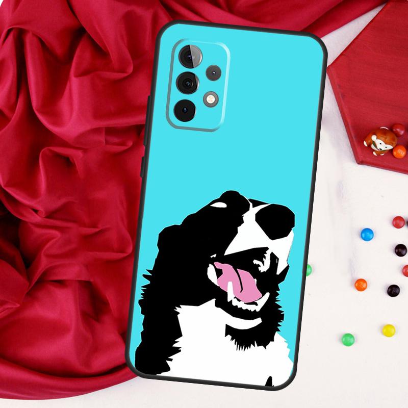 Border Collie Dog For Samsung Galaxy A56 A36 A26 A16 A05 A06 A22 A32 A52 A54 A34 A14 A55 A15 A53 A33 A35 Case