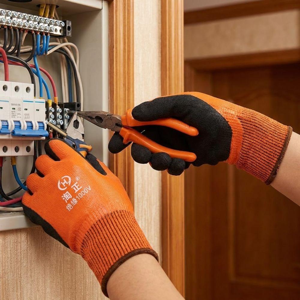 Withstanding Voltage 1000 V Electrician Insulating Gloves Safety Protective Gloves Protection Work