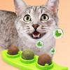 Catnip Wall Ball Licking Snacks Healthy Nutrition Ball Teeth Cleaning Catnip Toy for Cats Clean Mouth Promote Digestion Indoor