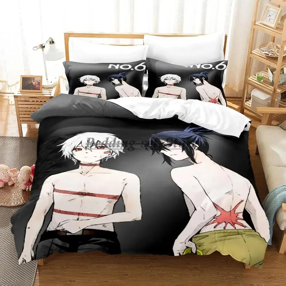 New No.6 Shion Nezumi Bedding Set Single Twin Full Queen King Size Bed Set Aldult Kid Bedroom Duvetcover Set Anime Bed Sheet