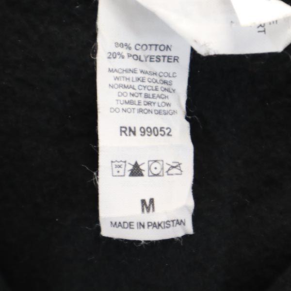 Independent Print Long Sleeve Sweatshirts M Black Brushed Back Pullover Men's Used