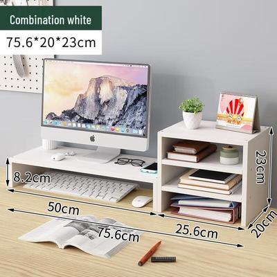 HANDUNYOU Computer Monitor Riser with Keyboard Storage
