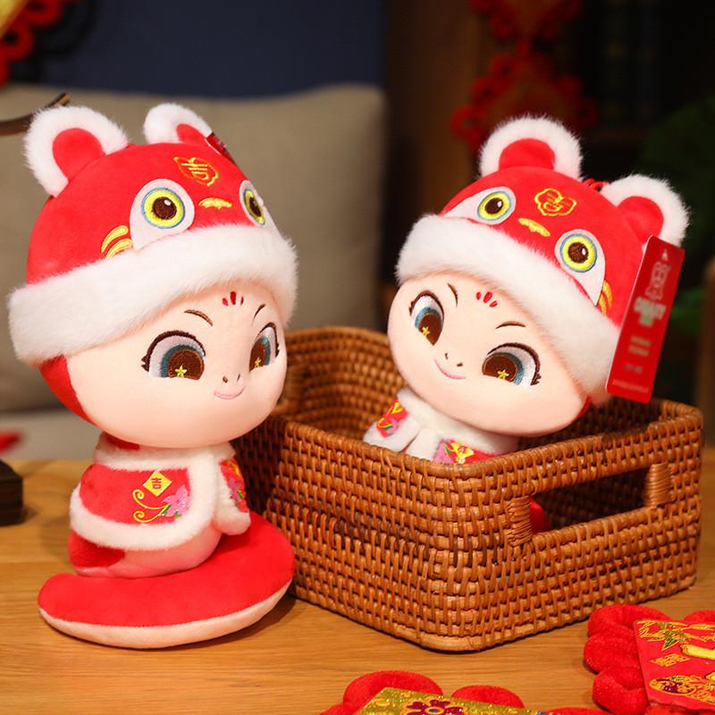 Adorable Tang Suit Snake Plush Toy 2025 Year Of The Snake Zodiac Doll Cute Snake Gift