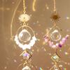 Colorful Rainbow Maker Pendant Exquisite Hanging Crystal Ornament Smooth Surface for Home Garden Window Decor