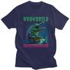 Mens Krokodilo Skrivmaskino Funny Swedish Brainrot Meme T Shirts Short Sleeve 100 Cotton TShirt Loose Fit Summer Tyle Clothing