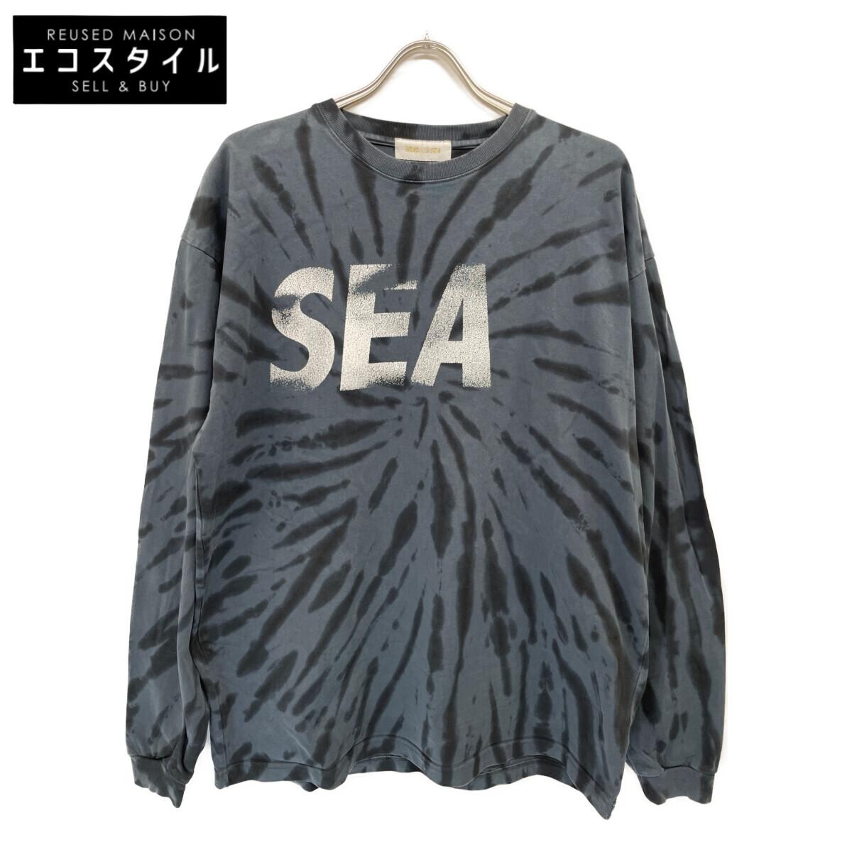 

WIND AND SEA WDS-0-SEA-23-03-CS-02 Navy All-Over Print Cotton Long Sleeve T-Shirt tops XL NavyUsed